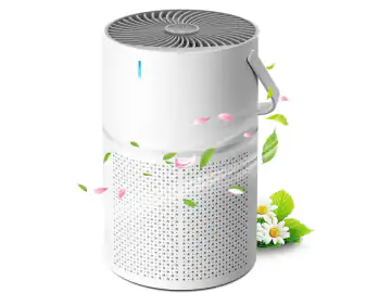 Purificator de aer, elimina fumul si mirosurile din aer, purifica atmosfera, ucide bacteriile, elimina formaldehida, purifica intreaga casa, aromaterapie, alb