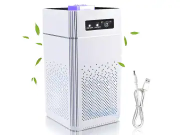 Purificator de aer, HEPA, H13 si Carbune Activ, design portabil, silentios