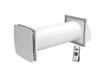 Ventilator cu recuperator de caldură Vents Solo RA1-35-9R V2, 2 trepte de viteză, ceramic, perete, 100mm