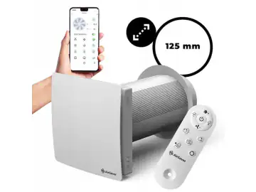 Recuperator de perete modern AIR SAVER Fi 125 Recuperare Ventilatie WiFi