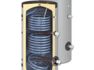 Boiler de 200l de pardoseala cu 2 serpentine
