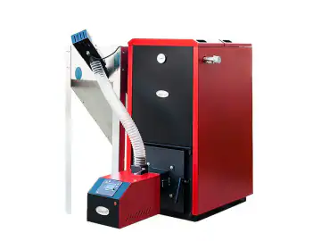 Cazan Mixt Lemne Peleti 24 Kw Cu Arzator 30kw