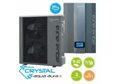 Pompa de caldura aer apa HomeFort Crystal Aqua Aura II 15kW- invertor