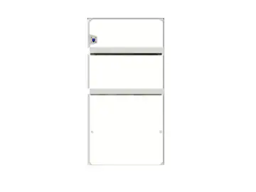 Ventiloconvector Reverso 0.88 kW alb premium pentru baie ultra slim
