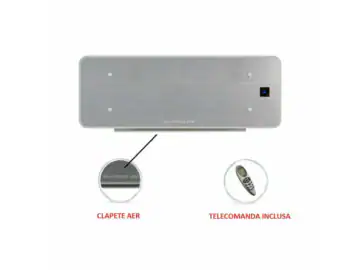 Ventiloconvector REVERSO 2.8 kW premium de perete ultra slim