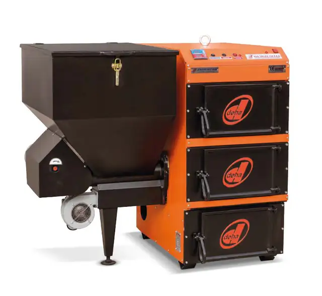 Cazan Pe Peleti Deha Carbune Samburi Coaja De Nuca 30kw