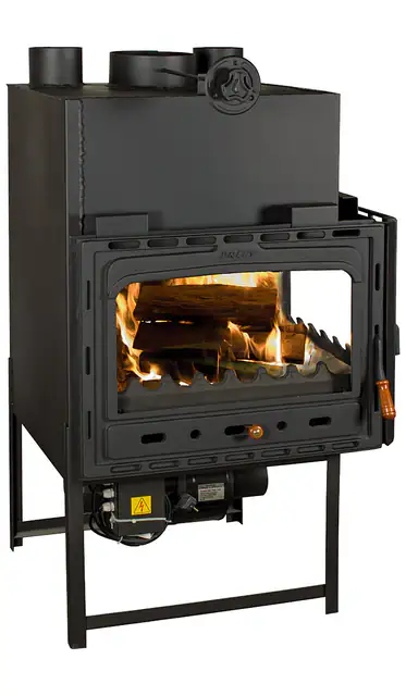 Semineu Focar Pe Lemne Incastrabil Cu Ventilator Model 2cf 22kw
