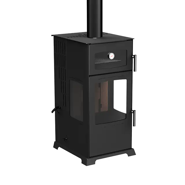 Soba De Gatit Pe Lemne Si Peleti Cu Plita Si Cuptor Gold Plus 12kw