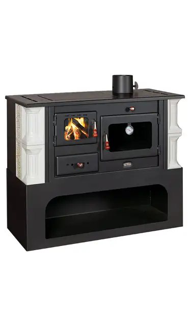 Soba Teracota De Gatit Pe Lemne Cu Cuptor Si Plita Model P34 10kw