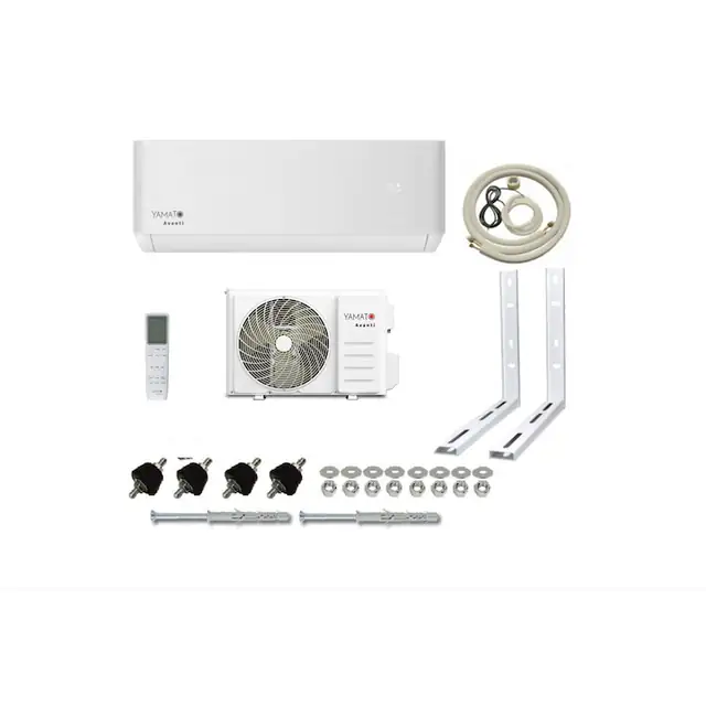 Aparat de aer conditionat Yamato Avanti YW12T3n, Model 2025, 12000 BTU, Inverter, Filtrare dubla, WI-FI, alb, kit complet de montaj inclus