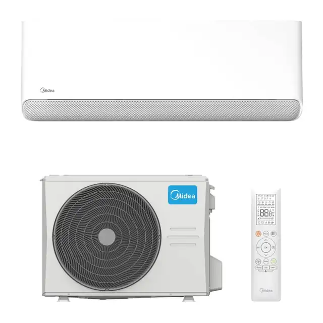 Aparat de aer conditionat Midea Breezeless E CB1-18HRFN8-MX3-18RD1-CB Inverter 18000 BTU, Wi-Fi, algoritm optimizare consum electric, incalzire si racire rapide, Air Magic+