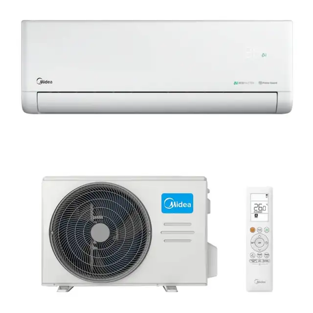 Aparat de aer conditionat Midea Solstice EZ-12RD6-MX2H-12RD6 Inverter 12000 BTU, Wi-Fi, AI EcoMaster, 180° Air Flow, Air Magic+, Prime Guard, i-Sleep