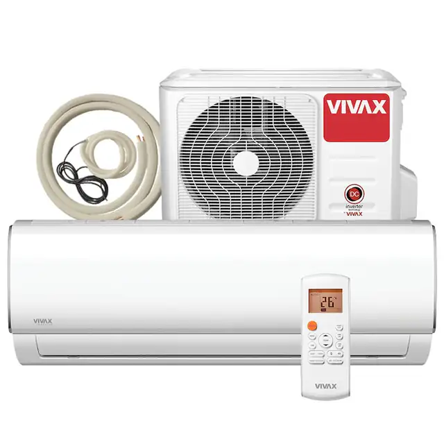 Aer conditionat Vivax ACP‐12CH35AEMI M-Design R32, Wi-Fi Ready, Kit de instalare inclus, Inverter, 12000 BTU/h, Clasa A++, ecran LCD, Pornire silentioasa, Sleep mode, Turbo mode, Timer, Protectie Anti-Inghet, Autocuratare