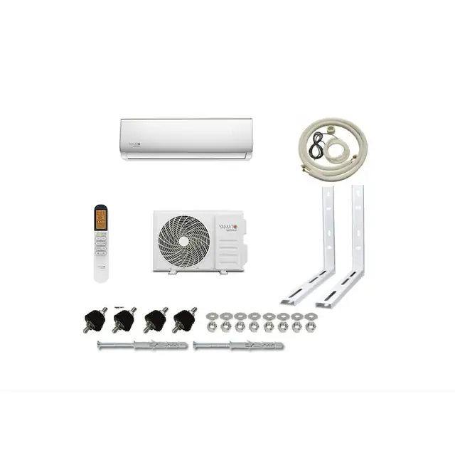 Aparat de aer conditionat Yamato Optimum 2025 YW12T2n Inverter 12000 BTU, AI Inverter Algorithm, Racirea Turbo, Auto-diagnoza, Flux inteligent 3D, Timer, Sleep Mode, WI-FI, kit complet montaj
