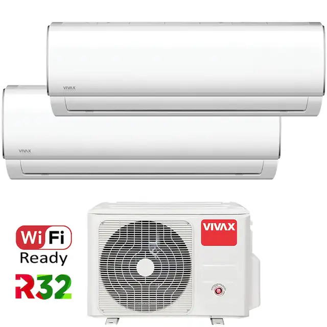 Aer conditionat Multisplit Vivax M-Design ACP-14COFM40AERI / 2x ACP-07CH21AEMI, R32, Inverter, Clasa A++, I Feel
