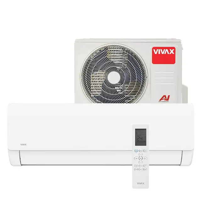 Aer conditionat Vivax ACP-09CH25AEMI M-Design R32, Wi-Fi Ready, Inverter, 9000 BTU/h, Clasa A++, ecran LCD, Pornire silentioasa, Sleep mode, Turbo mode, Timer, Protectie Anti-Inghet, Autocuratare