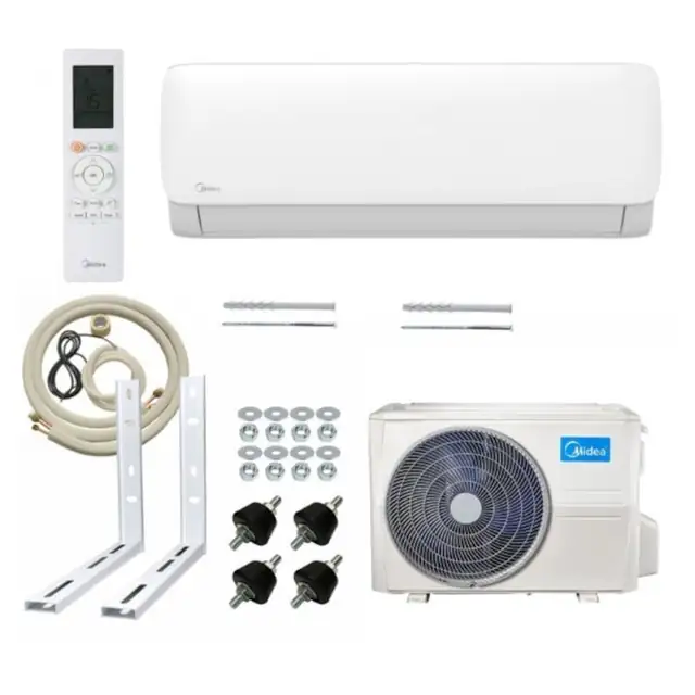 Pachet aer conditionat Midea Fresh Inverter - 12000 BTU + kit complet de montaj EastShop