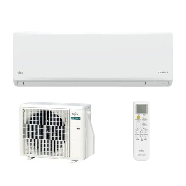 Aparat de aer conditionat Fujitsu ASEH12KNCA / AOEH12KNCA, inverter 12000 Btu, clasa energetica A++, design compact si elegant, functionare silentioasa, R32