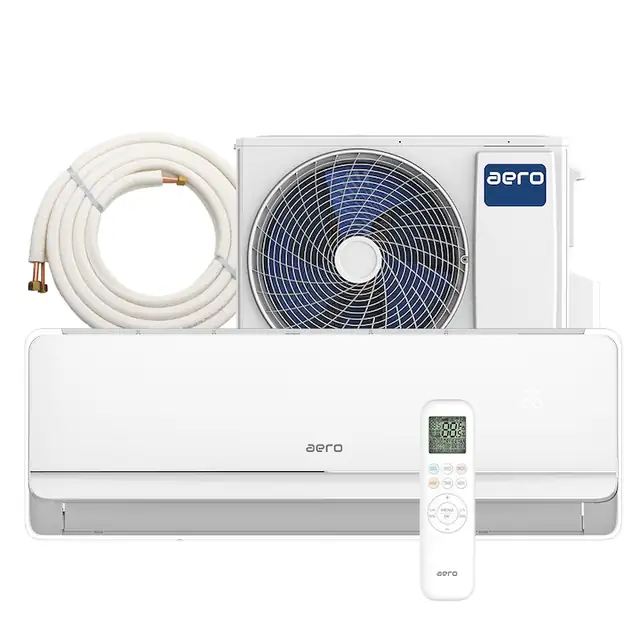 Aer Conditionat AERO Freezy ACS-12FW Wi-Fi, R32, Kit de instalare inclus, Inverter, 12000 BTU/h, clasa A++, I Feel, Autodiagnoza, Autocuratare, AutoRestart, Turbo, Filtru Antibacterian, CarbonActiv, PM2.5, afisaj LED