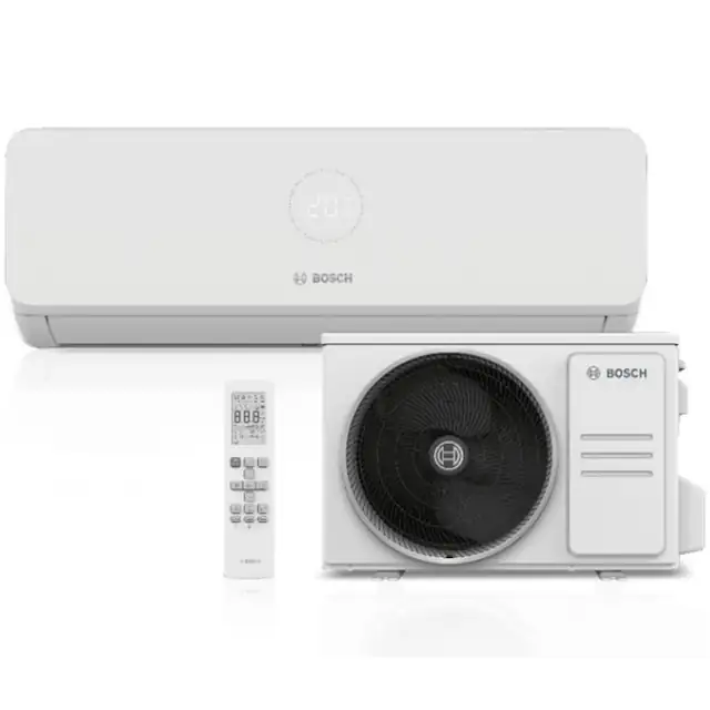 Aparat de aer conditionat Bosch Climate 3200i, 12000 BTU, A++/A+, functie Wind avoid me, functie Follow-me, Wi-Fi Ready, alb