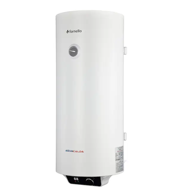 Boiler electric Fornello AQUACALDA Pro, 100 Litri, 2000 watt, reglaj extern al temperaturii, poliuretan expandat, grad de protectie IPX4, anod de magneziu si afisaj digital