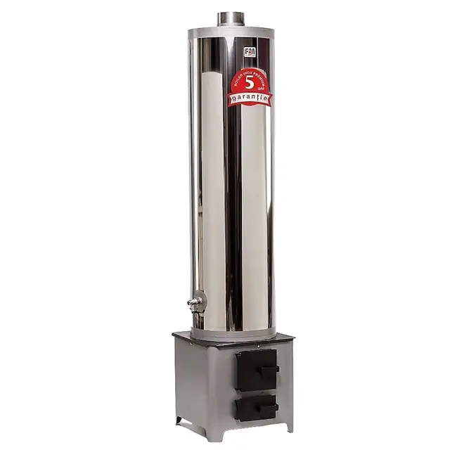 Boiler pe lemne 90 L Inox