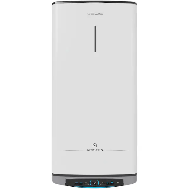 Boiler electric Ariston Velis Dune Wi-Fi 100 EU, 1500W, 100 l, Mod Boost, Touch control, functie ECO EVO, protectie cu ioni de argint, anod de magneziu, rezervor emailat cu titan, Alb