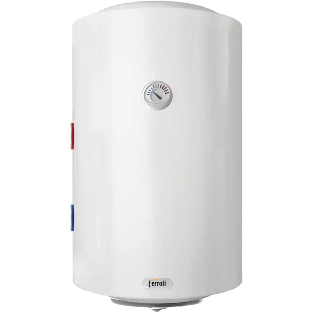 Boiler termoelectric Ferroli Power Termo 150V STG, 130 l, 1.5 kW, MPa 0.8, instalare verticala, Alb