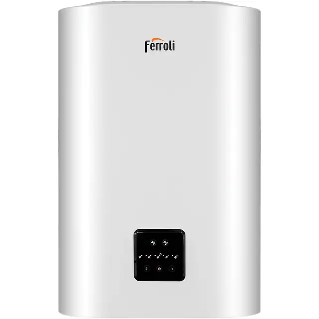 Boiler electric Ferroli Titano Twin 50 S, control Wi-Fi, 1800W, 50 l, montare verticala/orizontala, Panou de control digital, Rezervor dublu