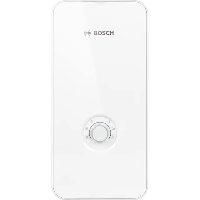 Boiler instant electric Bosch Tronic Comfort Aquastop TR5001 21/24/27, 21-27 kW, control electronic, functie AquaStop, alimentare trifazica, culoare Alb