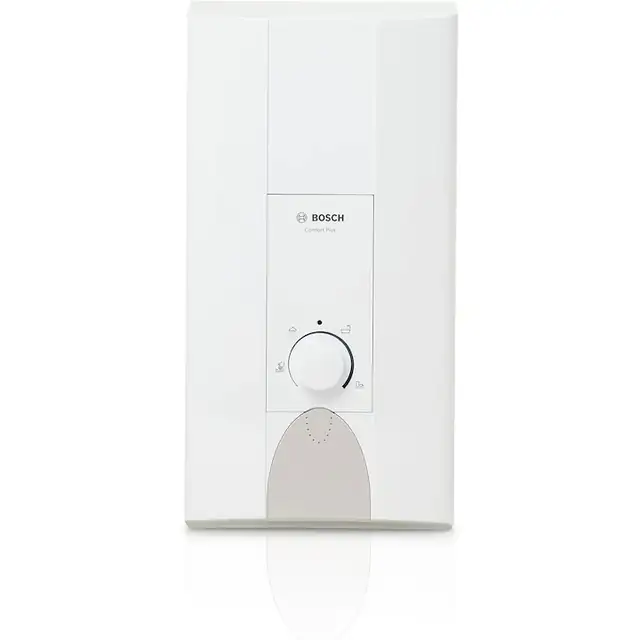 Boiler instant electric Bosch Tronic Comfort Plus TR5000R 18/21 kW, 400V, montaj vertical, clasa A, culoare alb