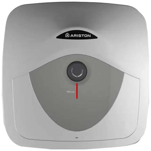 Boiler electric Ariston Andris RS 15U EU, 15 l, 1200 W, Led iluminat, Protectie electrica IPX1, Montare sub chiuveta, Reglaj extern de temperatura