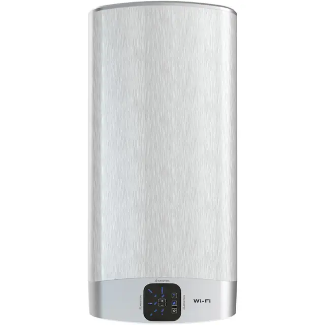 Boiler electric Ariston VELIS WIFI 50, 2 x 1500 W, 50 litri, Afisaj soft touch cu reglarea temperaturii, Functia ECO EVO, Doua rezervoare emailate cu titan