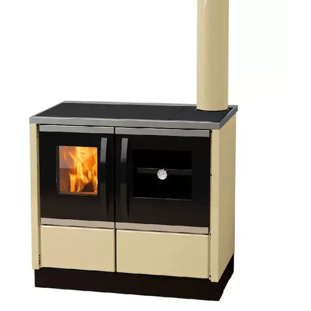 Soba Centrala Termica ROXY, ev.dreapta, 16.3kW, 164 kg, crem, Incalzeste 110 m²