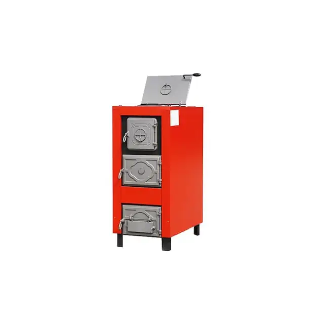 Cazan pe pe rumegus lemne si carbuni din otel 35 kW cu doua camere Celsius