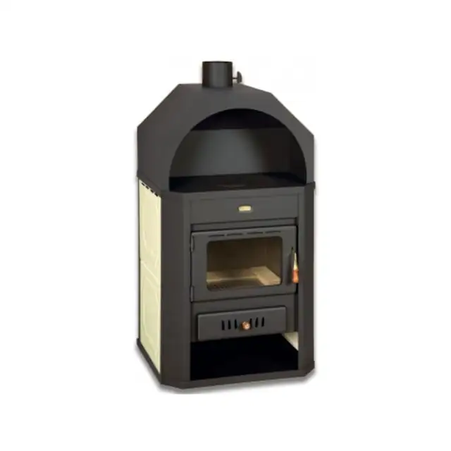 Termosemineu, incalzire centrala, PRITY, W17,17+6 kW, laterale crem
