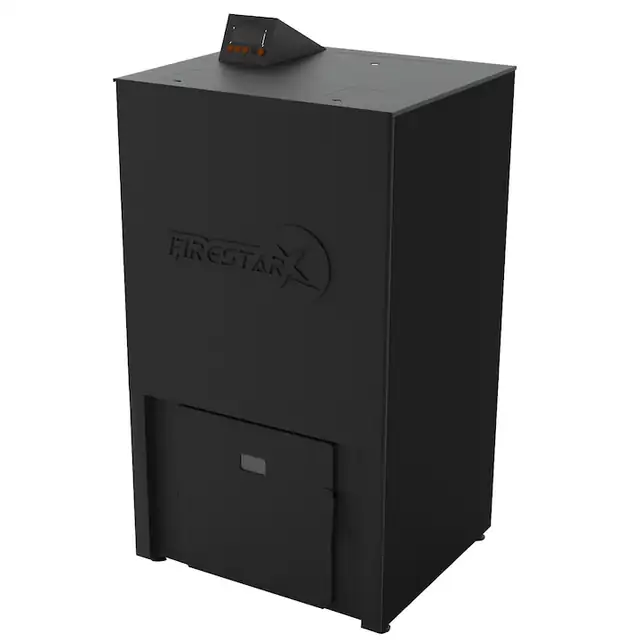 Cazan pe peleti, Firestar, 26kW, Otel, Negru mat