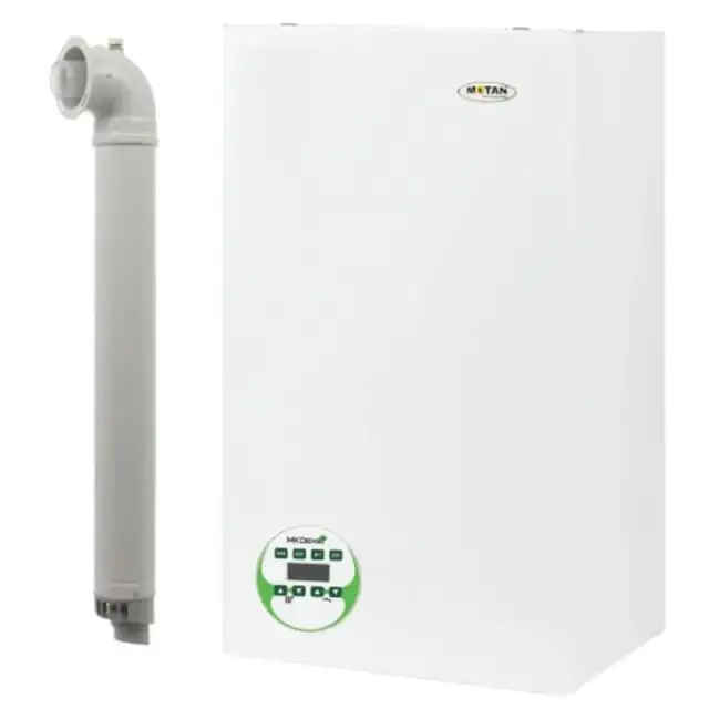 Centrala termica pe gaz in condensare, Motan Mkdens C38GC20-P, 20 kW, murala, afisaj LCD, protectie inghet, IP40, schimbator caldura inox, incalzire si ACM, Kit evacuare inclus