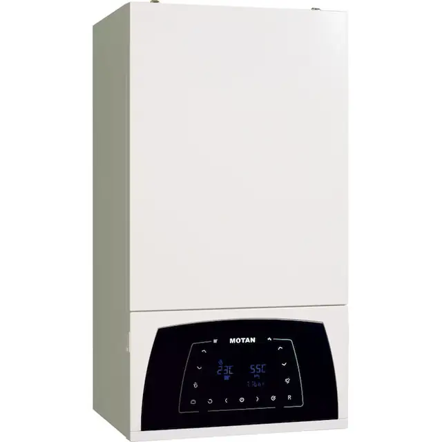 Centrala termica Motan Condens Plus 100 35 kW, condensatie, hidrobloc bronz, raport modulare 1:10, kit evacuare inclus