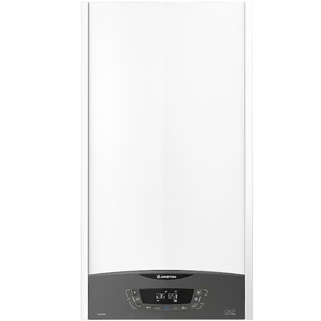 Centrala murala in condensare Ariston Clas One 24, 24 kw, Schimbator primar inox, Panou comanda, fara kit inclus