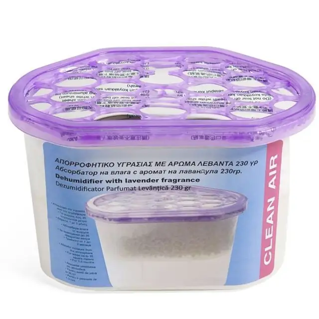 Dezumidificator Pasiv Zanox® Cutie cu Aroma de Lavanda 230g