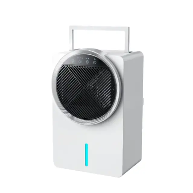 Dezumidificator portabil cu rezervor de apa de 2000 ml, capacitate zilnica de dezumidificare de 3 litri, lumina de noapte si functie de temporizator, oferind un mediu confortabil. Alb