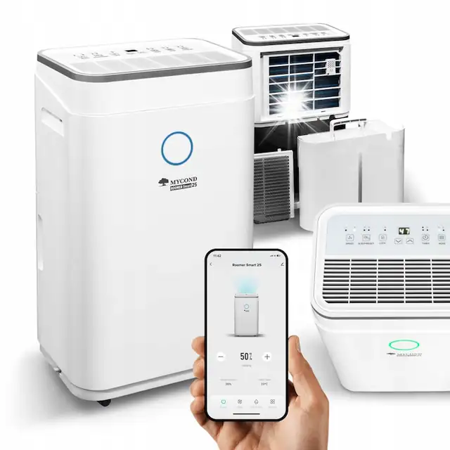 Dezumidificator MYCOND Roomer Smart 25, 25l/zi, Wi-Fi, 6,5l, 340x240x575mm