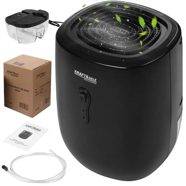Dezumidificator MaxRom 35W 800ml, 330ml/24h, tehnologie Peltier, alb