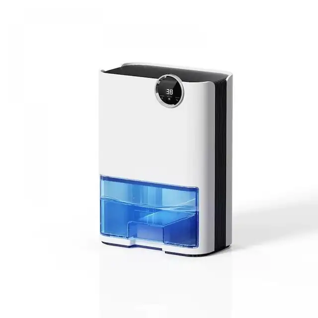 Dezumidificator, 1l/zi afisaj si control digital, dezumidificare inteligenta, functie uscare haine, Alb