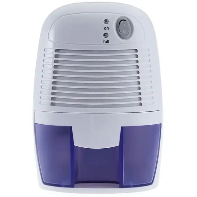 Dezumidificator electric portabil, 250ml/zi, capacitate 500ml, alb, 15.4x13x21.8cm