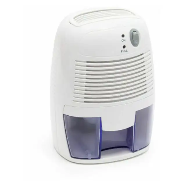 Tigrezy - Dezumidificator cu rezervor de 1,3 l pentru camere de pana la 20 m², Alb, Efect Peltier, Oprire automata