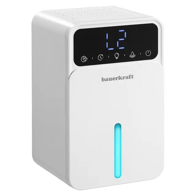 Dezumidificator Bauerkraft compact 350ml/24h alb 15x13.5x24cm