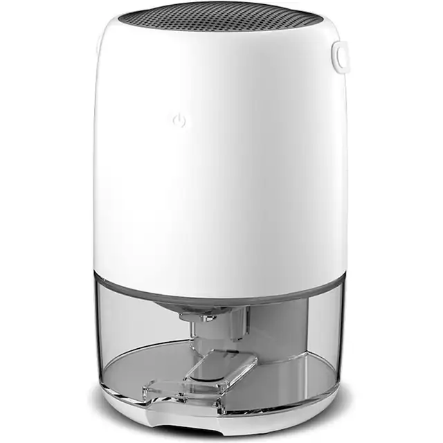 Dezumidificator mini portabil 1000 ml cu lumini colorate si oprire automata, pentru camere pana la 30 m2