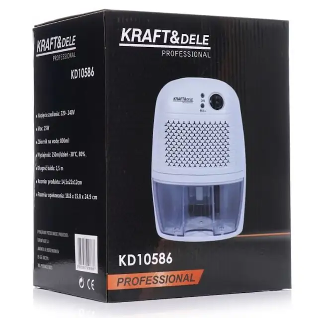 Dezumidificator de aer, 25 W, Kraft&Dele KD10586